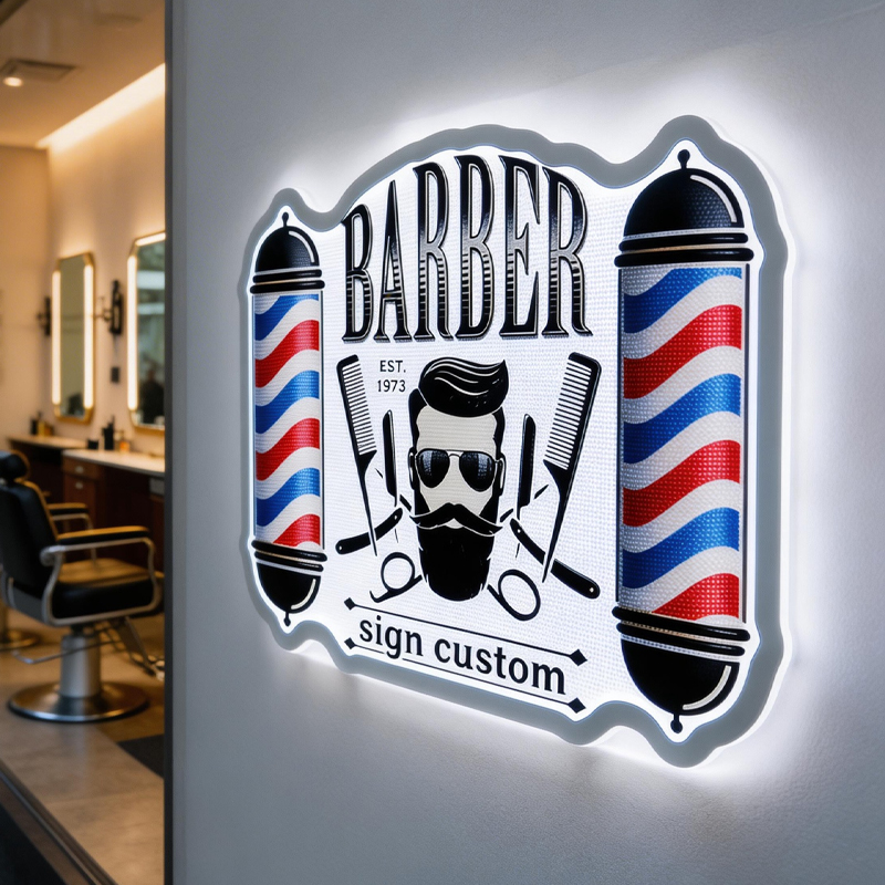 New Style Free Design Waterproof Acrylic Sign Custom Light Box Uv Print 3D Logo Sign Front Lit Led Illuminated Sign for Decor