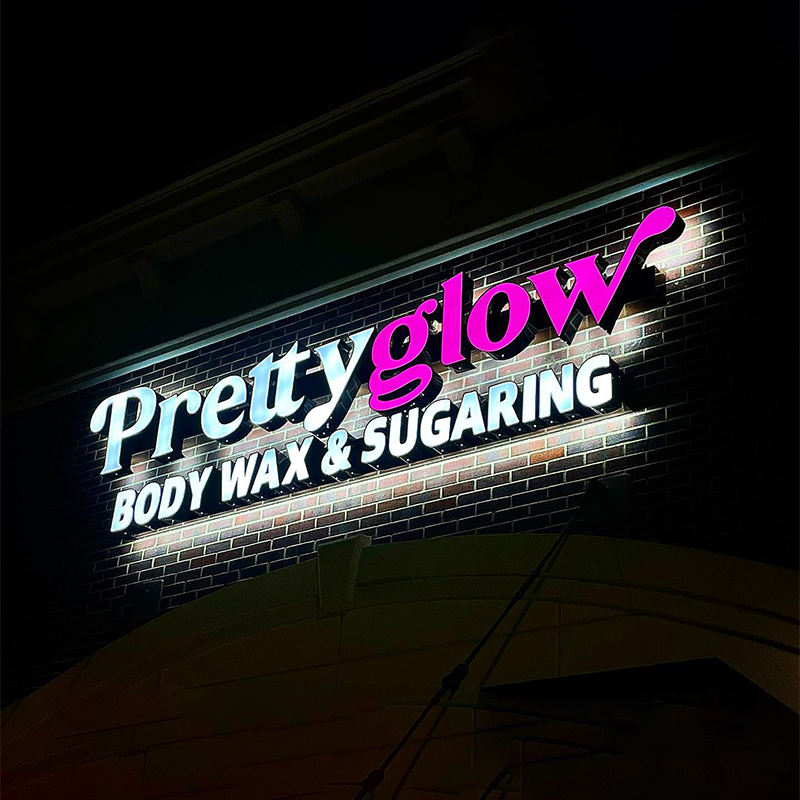 High Quality Signage Material Front and Back Lit LED Channel Letter Acrylic Letters Signage for Outdoor Sign