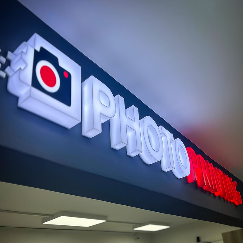 New Design Shop Name Board Full Lit 3d Acrylic Plastic Letter Sign for Business Sign