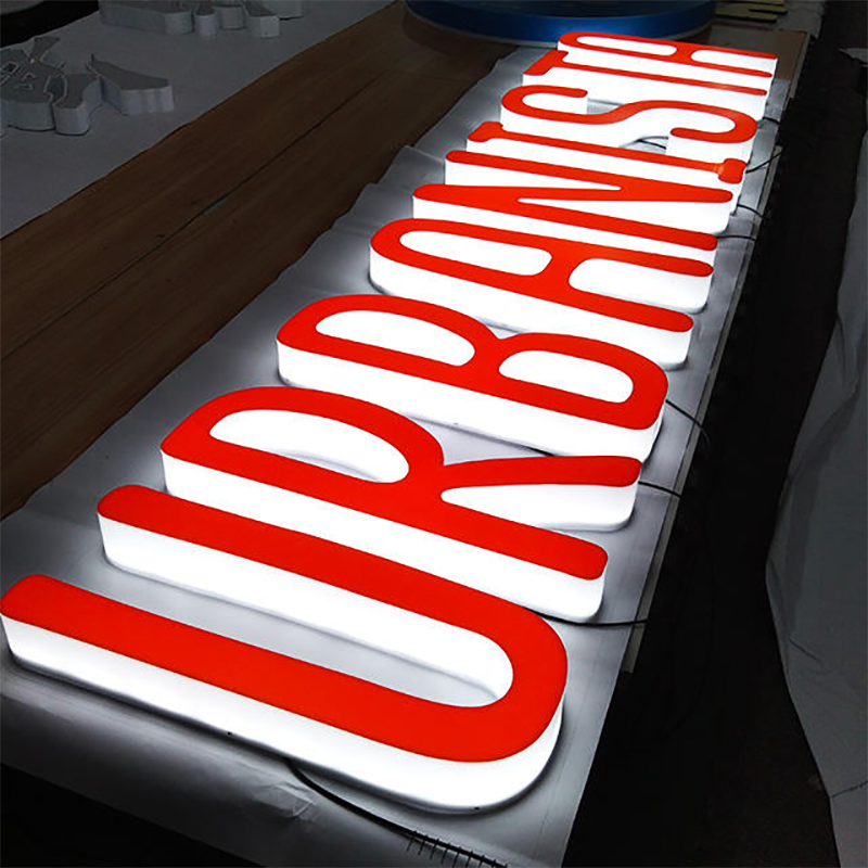 Colorful Leds Lights Full Acrylic Sign Lilluminated Acrylic Letter Full Lit Led Acrylic Channel Letter Sign