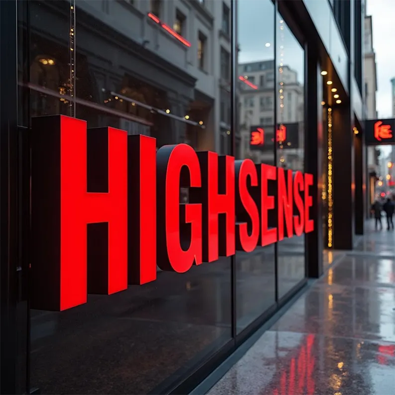High Definition Store Front Advertising Signage Board Illuminated Decorative Company Logos Exterior LED Sign Display
