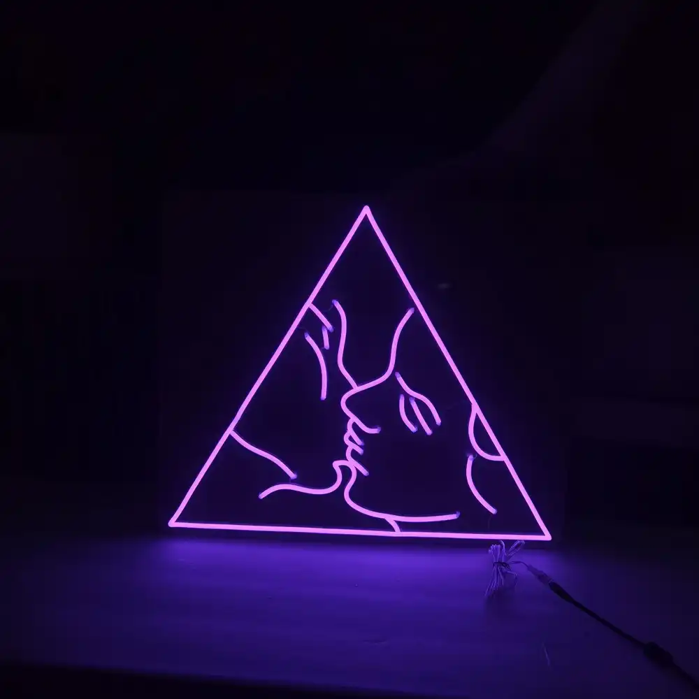 Hot Kiss Neon Sign