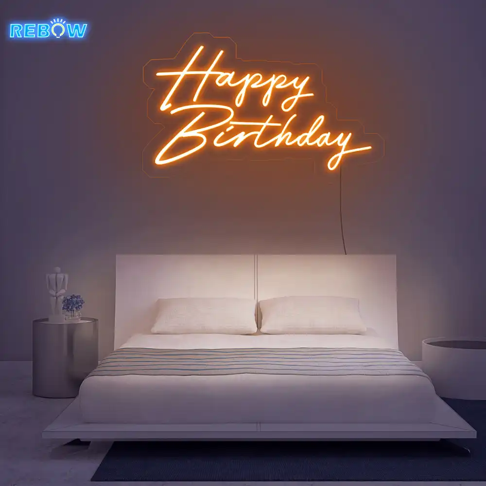 Happy Birthday Neon Sign